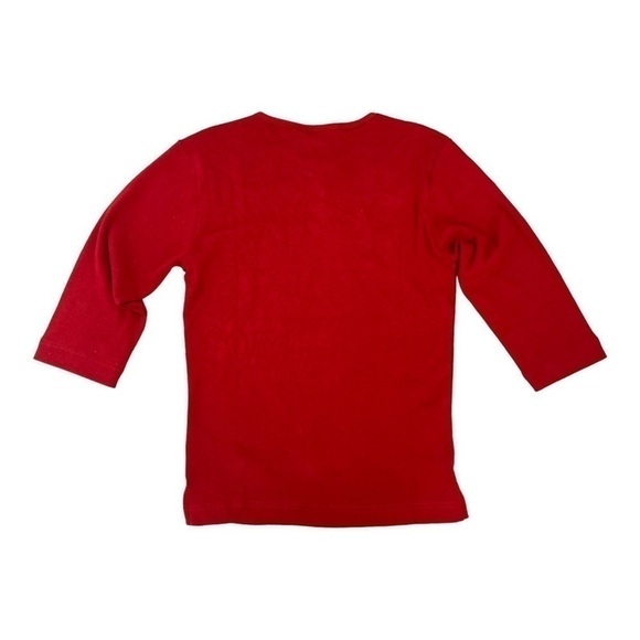 NWT vintage dead stock red v-neck cut out top with floral embroidery - Picture 9 of 9